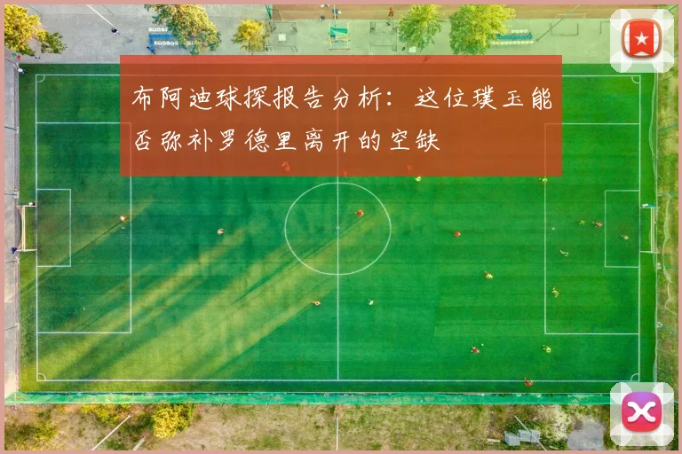 布阿迪球探报告分析：这位璞玉能否弥补罗德里离开的空缺