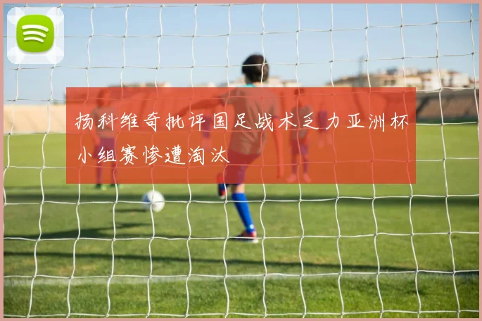 扬科维奇批评国足战术乏力亚洲杯小组赛惨遭淘汰